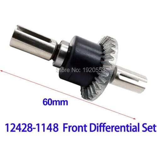 Original 12428-1148 0091 Metal Front Gear Differential Accessory Parts For WLtoys 12423 12428 1/12 RC Car
