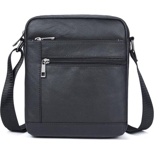 Casual Mens Business Genuine Leather Crossbody Bag Small Men Single Shoulder Messenger Bag High Quality Bolsa Handbag