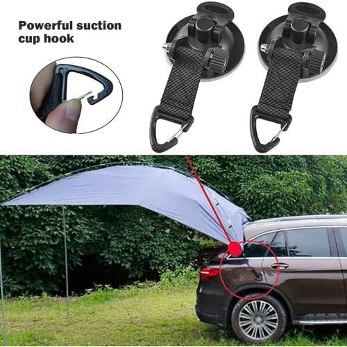 Suction Cup Securing Hook Strong Multi-Purpose Reusable Tarp Awning Sucker Hanging Buckle for Outdoor Household Travel Camping