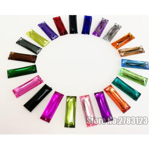 Straight strip shape High quality Acryl sew on rhinestones with two holes,diy/clothing accessories SWYZ06