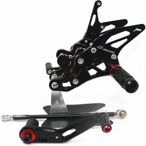 CNC Adjustable Footrests Foot Pegs Rider Rearset Footrest Foot Rest For kawasaki zx-10r ZX10R ZX-10R 2011 2012 2013 2014