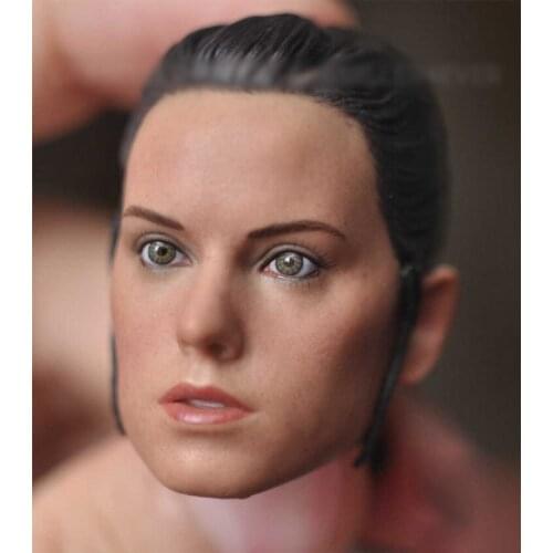 1/6 Scale Rey Daisy Ridley Head Sculpt Model For 12'' Action Figure Model Dolls No.449