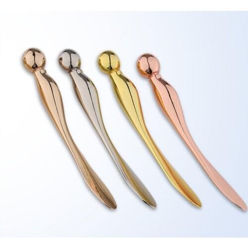 Alloy Metal Cosmetic Spatulas Facial Mask Spoon Eye Cream Mixing Spatula Scoop Anti Wrinkle Massage Sticks Makeup Tools