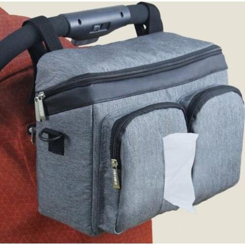 Baby Stroller Bag Nappy Diaper Mummy Bag Hanging Basket Storage Organizer Baby Travel Feeding Bottle Bag Stroller Accessories