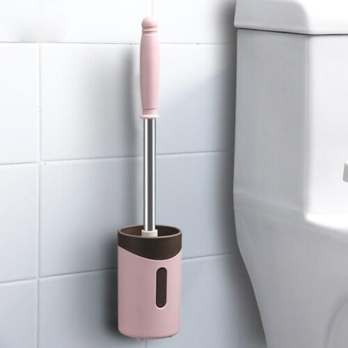 Creative Cleaning Toilet Brush Without Punching Eco Friendly Toilet Brush Holder Kit Brosse Toilette Bathroom Fixture DF50MTS