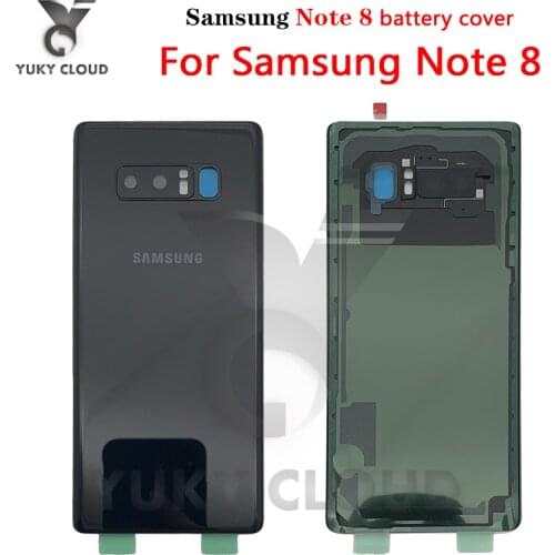 SAMSUNG Back Battery Cover Note8 Glass Housing For Samsung Galaxy Note 8 Note8 N950 SM-N950F N950FD N9508 Back Rear Glass Case