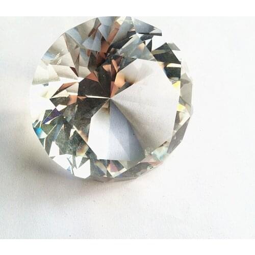 100pcs 60mm Customize Clear Beautiful K9 crystal Wedding Souvenirs, Diamond Paperweight Crafts ,Wedding gift for Party Supplies