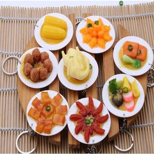 16pc/lot !Simulation Food Creative Keychain / new and novel Key ring/key button/party Favors gift