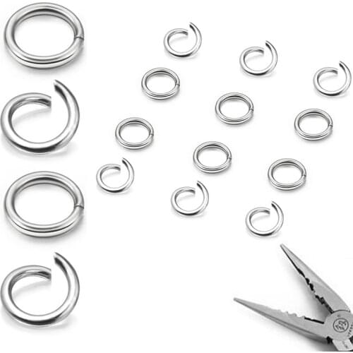 200pcs/lot 3mm 4mm 5mm Open Single Loops Split Ring For Jewelry Making Open Jump Rings Connectors DIY Accessories Wholesale