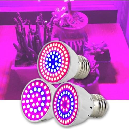 36/54/72 LED Plant Grow Light For Home Flower Greenhouse Growing Bulb E27 Socket Plant Growth Red Blue Indoor Phyto Lamp