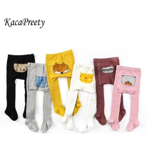 Cartoon animal design baby pantyhose autumn winter soft breathable infant newborn boy/girls legging children stocking Xmas gift