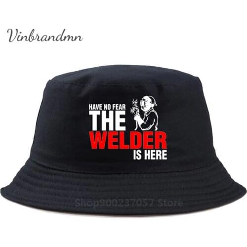 Electrowelding Work Clothes Have No Fear The Welder Is Here Custom Panama Bucket Hat Funny Bucket Cap Fisherman Hat