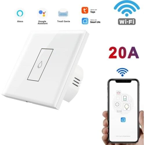 EU US WiFi Smart Boiler Water Heater Switch Voice Remote Control Smart Life Tuya APP Amazon Alexa Echo Google Home Voice Control