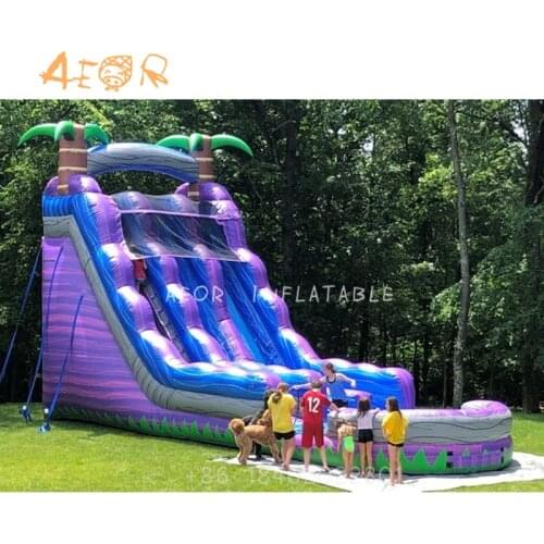 AEOR giant inflatable screamer water slide commercial inflatable slide water pool slide