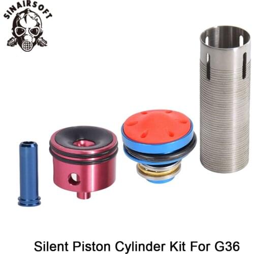 Hot Sale MA 4pcs Cylinder Head /piston Head /nozzle /Cylinder Set For G36 Series Airsoft AEG Hunting Accessories