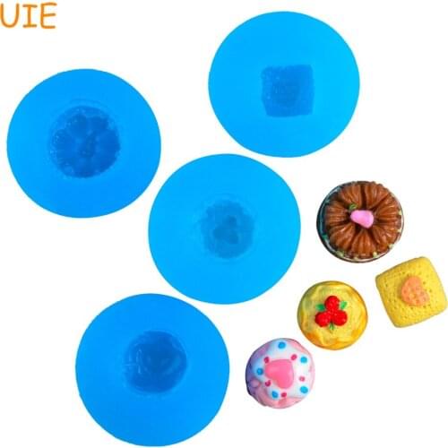 GYL066U,GYL103U,GYL115U,GYL119U 3D Cake Silicone Mold Miniature Food Candy Cookie Biscuit Resin Polymer Clay DIY Handmade Mold