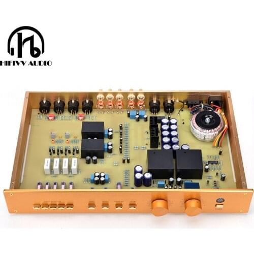 Hi-End preamplifier for amplifier audio preamp NORATEL transformer power supply 3 ways RCA input 2 ways XLR input