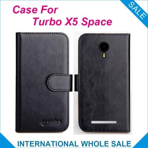 Hot! 2017 Turbo X5 Space Case, 6 Colors High Quality Original Leather Exclusive 100% suitable phone bag Cover+Tracking