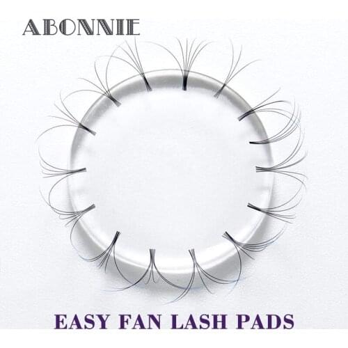 Abonnie 5pcs Wolesale Easy Fan Lash Pad Volume Lash Patches Beginner Make Fans Tools Eyelash Holder Reusable Washable