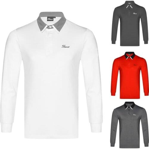 2020 new golf clothing mens long sleeve T-shirt outdoor sports leisure sweat wicking breathable quick drying top