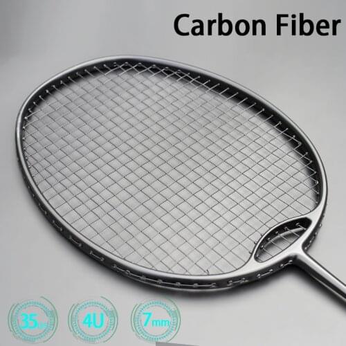 New Style Racket Ultra Light 4U G4 Max Tension 30-32 Pounds Black Badminton Rackets Strung Professional Racquet With Bag String