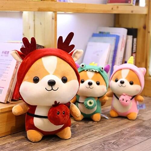 Kawaii Squirrel Cute Plush Toys Stuffed Animal Doll Cosplay Bee Dinosaur Deer Unicorn Plush Toy Lovely Toys Gifts For Children