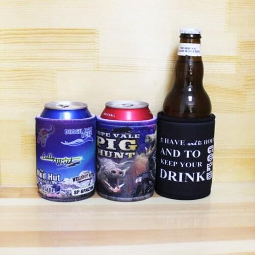 100pcs Print Your Design Beer Can Cooler Bag Custom Australia Stubby Holders Can Holder Wedding Promotional Gifts Can Sleeve
