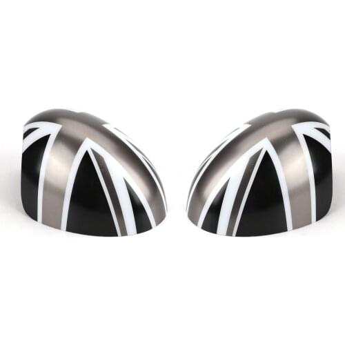 TAIHONGYU 2x Union Jack Power Auto Fold Wing Mirror Cover Caps Fit For BMW MINI COOPER R56 R55 R57