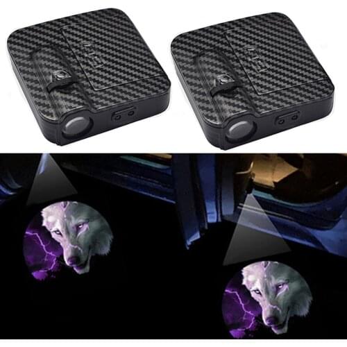 Universal Led Car Door Welcome Light Laser Projector Logo Ghost Shadow Lights Wireless Decorative Lamp Car Door Light Accessorie