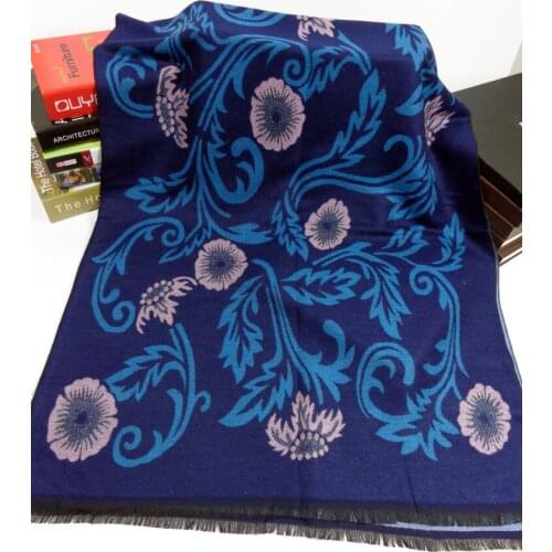 2020 Vine Flower Scarf Winter Women Warm Cashmere Fashion Casual Thickened Scarves and Shawls Long Ladies Poncho