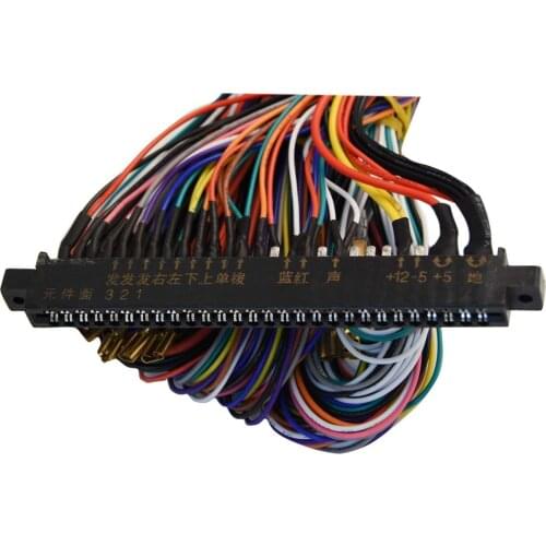 28-Pin Jamma Harness Wiring Cable Loom Arcade Game PCB Video Game Board DIY Arcade Cabinet Wiring Harness Cable 2-Player Wire