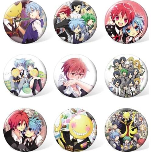 Assassination Classroom Cosplay Anime Badge Korosensei Cartoon Brooch Boy Girl Fashion Pins for Backpack & Accessories