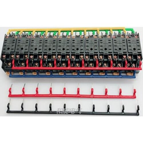 1pcs HH52P relay base pin shorting piece PYF08A connecting strip coil connecting piece spacing 22mm