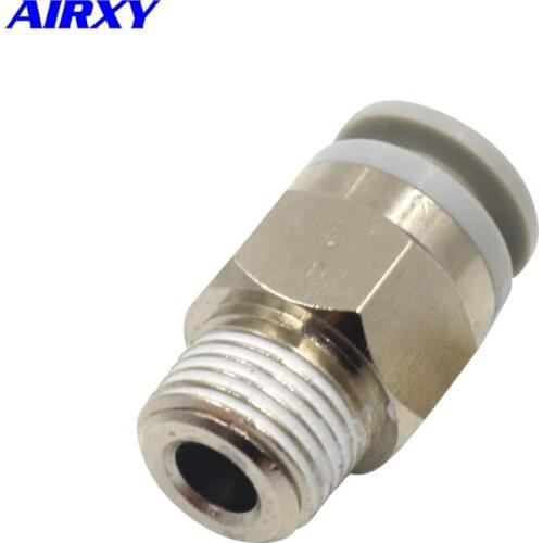 10pcs KQ2H copper straight male pneumatic fittings SMC type brass air fitting one touch tube fittings