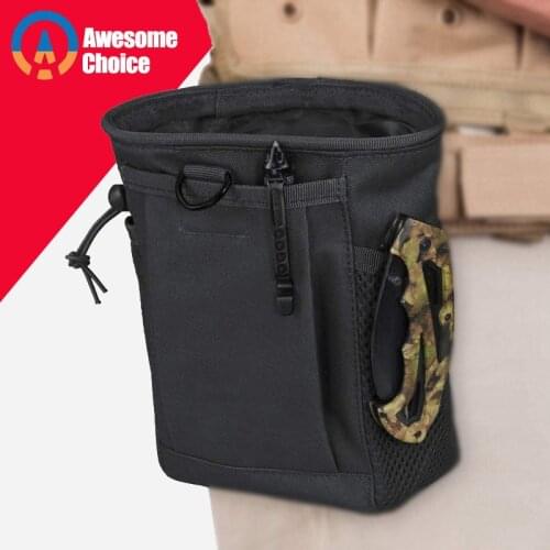 30x25cm Large Dump Pouch Bag for Bullet Case Tactical Mag Recovery MOLLE Drawstring Magazine Recycling Airsoft Hunting Gear