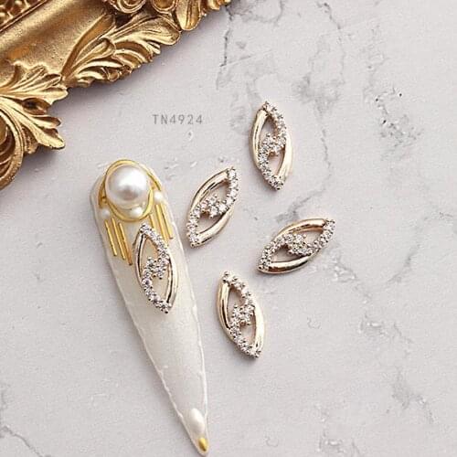 5pcs TN4924 Mariquesa Crystal Zircon Nail Art Rhinestone metal manicure nail accessories Nail art Decorations 3D Nails charms