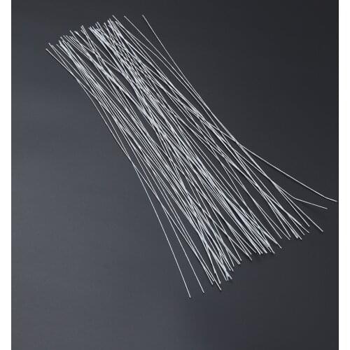 50pcs 24 Gauge White Floral Wire Stem Handmade Artificial Flower Arrangement Supplies for DIY Craft