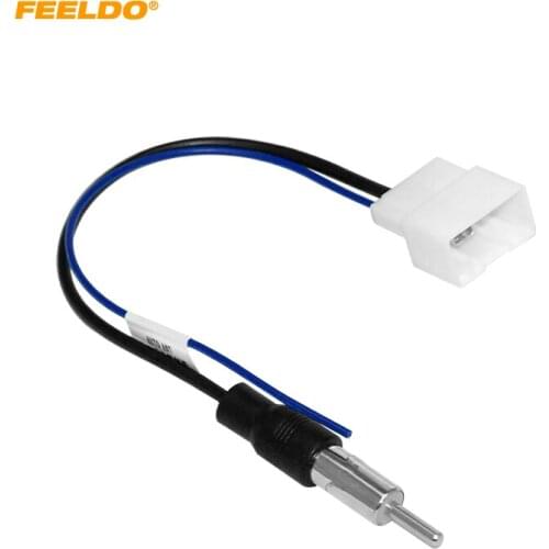 FEELDO Car Female to ISO Male Plug Radio Antenna Adapter For Isuzu Single Head Radio Wire Cable #HQ6831