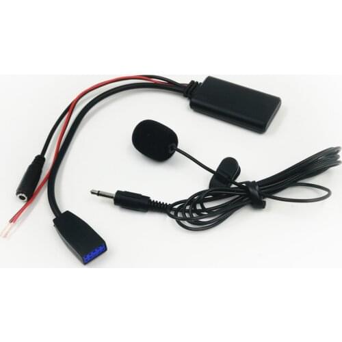 Biurlink Car Business CD 10-Pin Bluetooth 5.0 Aux Adapter Handsfree Microphone for BMW E46 2002-2006 Business CD Changer