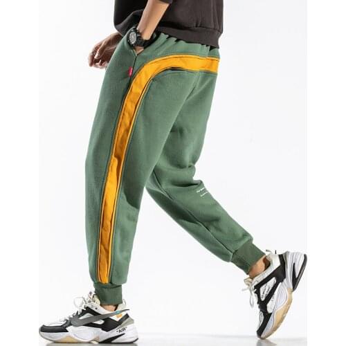 Side Striped Sweatpants Men 2021 Brand New Jogger Pants Men Fashion Streetwear Hip Hop Trousers Male Loose Fit Harem Pants
