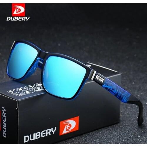 DUBERY Brand Design Polarized Sunglasses Men Driver Shades Male Vintage Sun Glasses For Men Spuare Mirror Summer UV400 Oculos