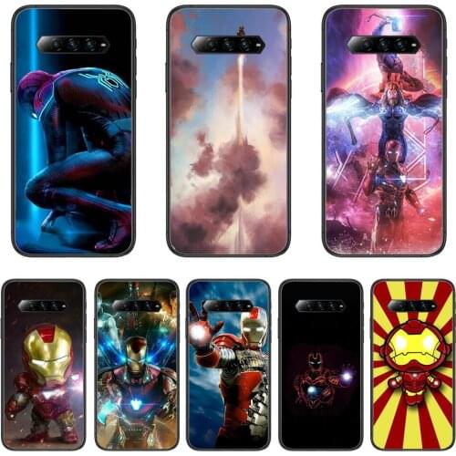 Captain America Marvels Avengers Anime Phone Case For xiaomi Black Shark 2 3 3s 4 Pro Helo Black Cover Silicone Back Prett