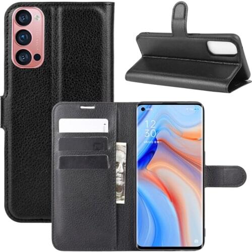 For OPPO Reno 4 Pro 5G Case Flip Case For OPPO Reno 4 Pro 5G High Quality Leather Stand Cover With Card Holder