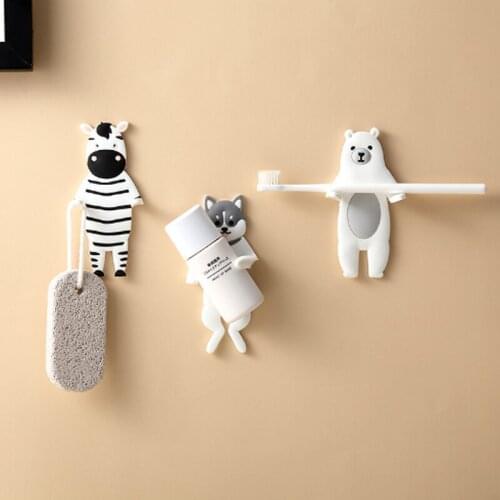 Lovely animal Fridge Hook Key Wall Crochet Holder Removable Kitchen Hooks Home Decor key holder wall can Washed holder wall hook