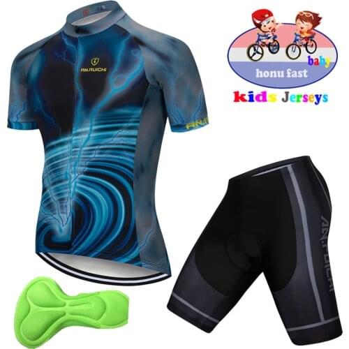 Breathable childrens bicycle clothing shorts suit clothing men and women children summer mountain bike suit triathlon suit