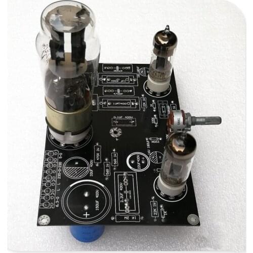 6C4 electron tube front stage, high resolution, single triode, 5Z4P bile rectifier. Frequency Response: 10Hz-40KHz -0.5DB
