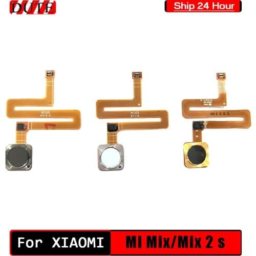 For Xiaomi Mix Home Button FingerPrint Touch ID Sensor Flex Cable Ribbon Replace For Xiaomi Mix2 Button Key Black /White/ Golden