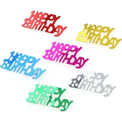 15g Confetti Happy Birthday Barty Wedding Party Scatters Table Decoration Age Birthday Party Wedding Decor Supplies
