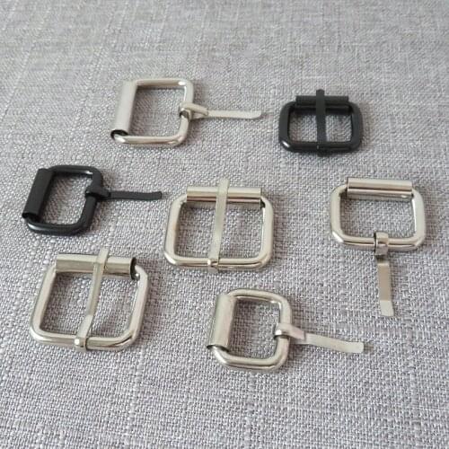 1 pcs 20mm 25mm metal adjuster pin buckle slider for bag handbag cat dog collar sewing accessories purse straps belt buckle