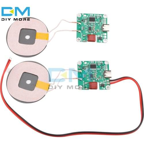 Qi Wireless Charger Transmitter Module 15W/20W High Power 5V 12V Fast Charging PCBA Circuit Board + Coil for Car Phone Battery